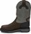 Side view of Justin Original Work Boots Mens Tanker Silver Steel Toe